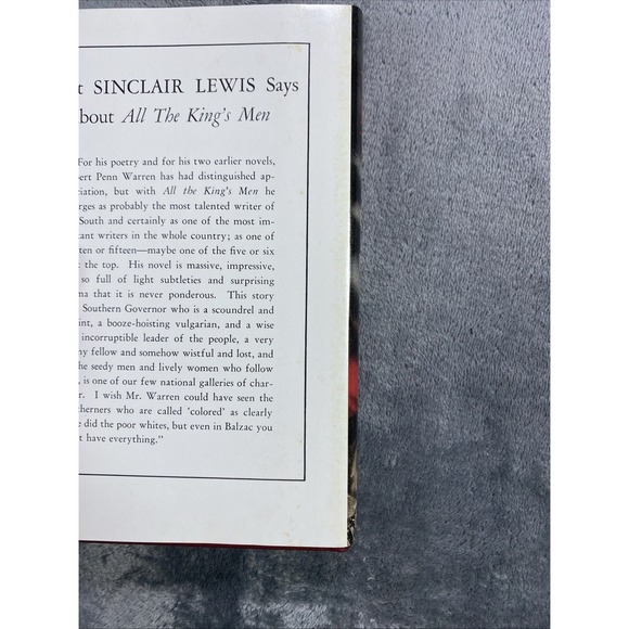 All the King\'s Men Book Robert Penn Warren First Edition Library Facsimile HCDJ